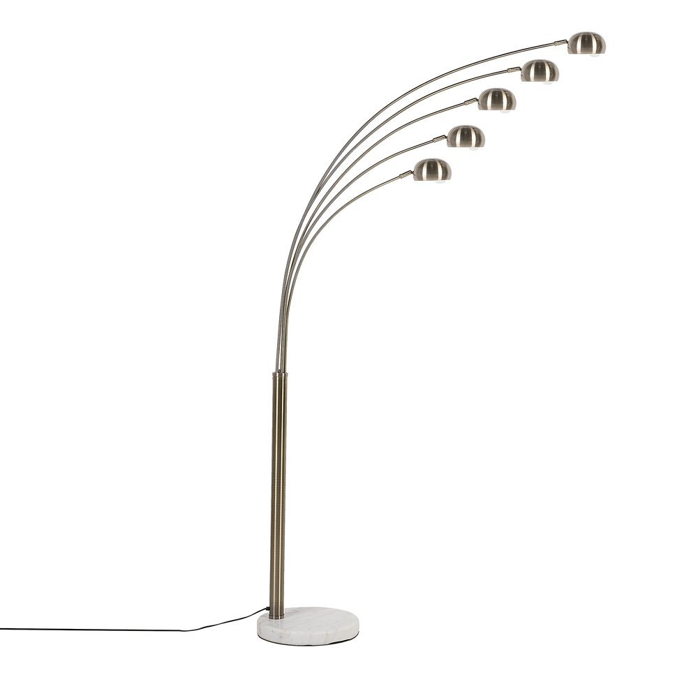 Beliani Lampa stojąca złota FLINDERS