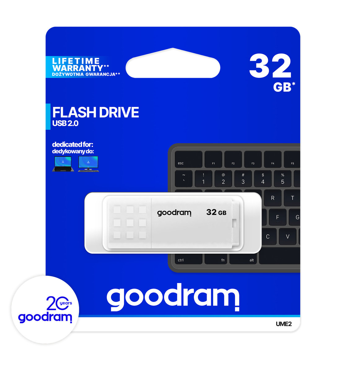 Goodram UME2 32GB biały (0320W0R11)
