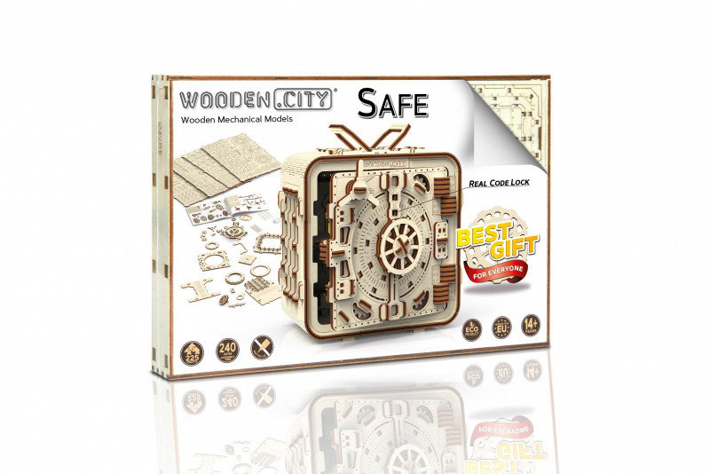 Wooden.City Drewniane puzzle 3D Sejf