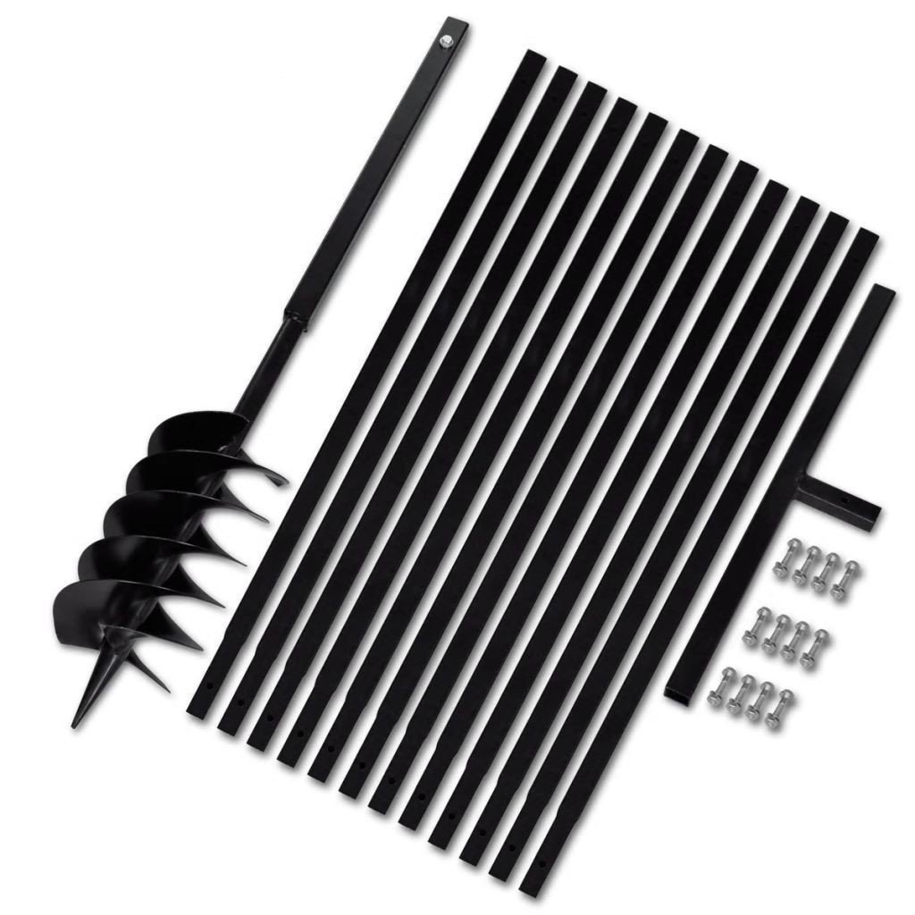 vidaXL Świder glebowy z uchwytem 150 mm z rurą przedłużającą 13 m stal 270529