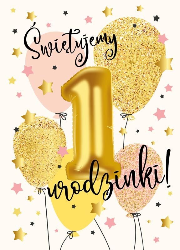 Kukartka Karnet B6 PR-177 Roczek balony - Kukartka