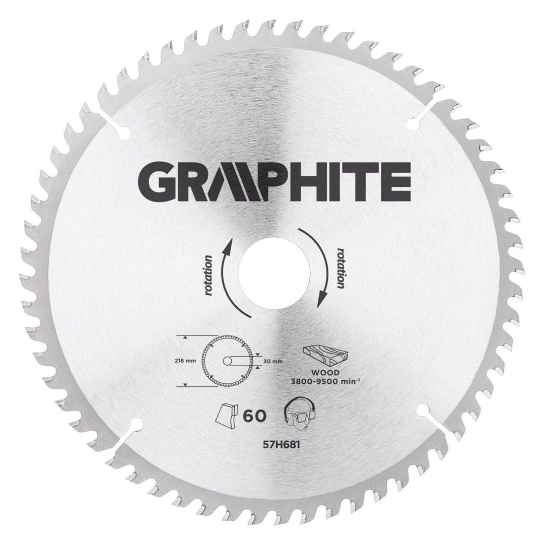 Graphite Piła tarczowa 216x30mm 60 zębów widia (57H681)