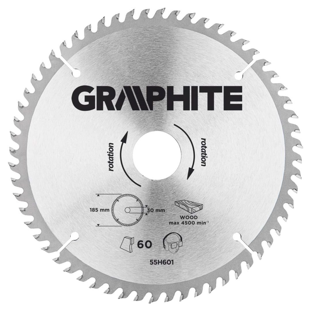 Graphite Tarcza do cięcia 55H601 185 x 30 mm do pilarki widiowa