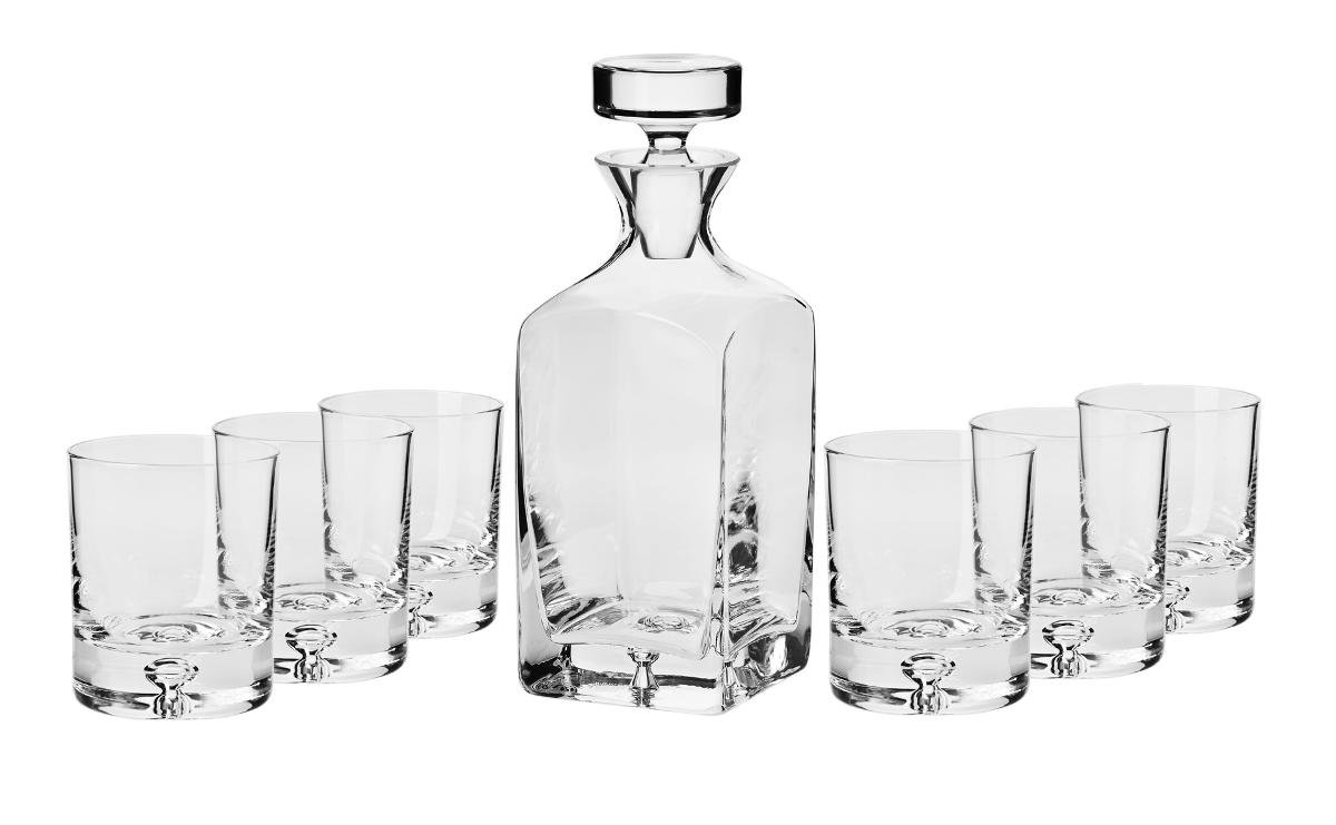 Krosno Glass Ekskluzywny komplet do whisky LEGEND Handmade 6+1 FKP0705000008010