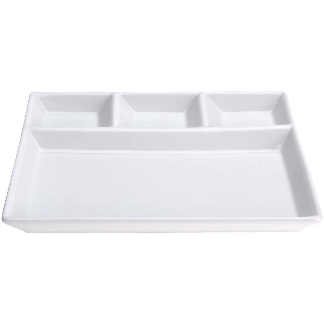 Talerz porcelanowy dzielony do serwowania taca Talerz porcelanowy dzielony do serwowania taca