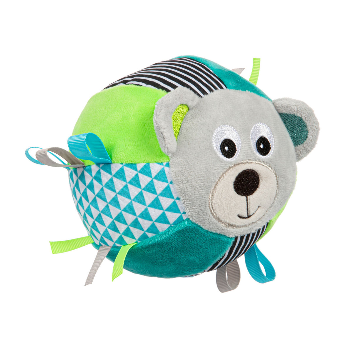 canpol Babies Pluszowa piłka sensoryczna z dzwoneczkiem Bears
