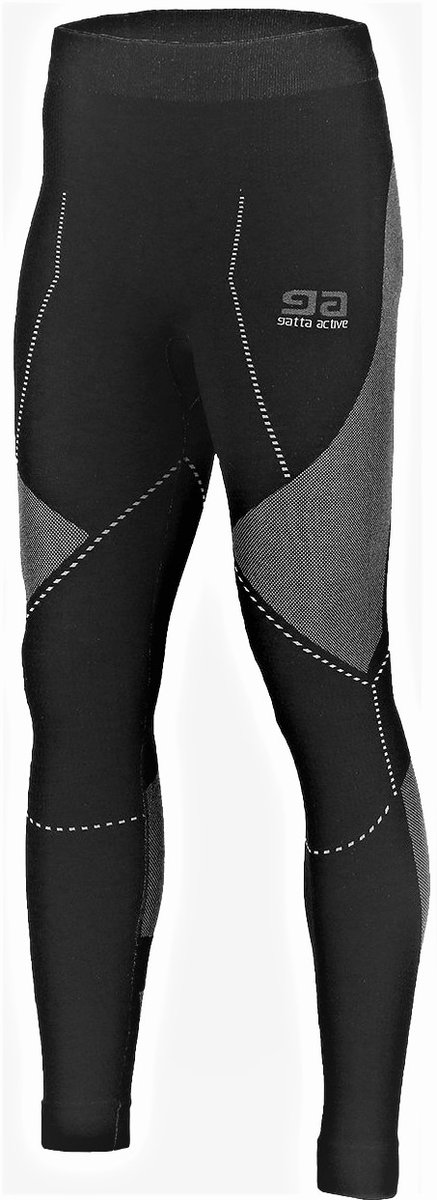 Gatta Active, Legginsy męskie, Thermo Plus Midi, czarny, rozmiar L