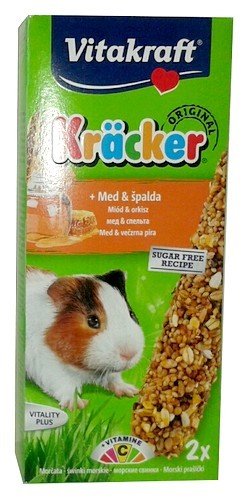 Vitakraft KRACKER 2szt d/świnki miód/orkisz