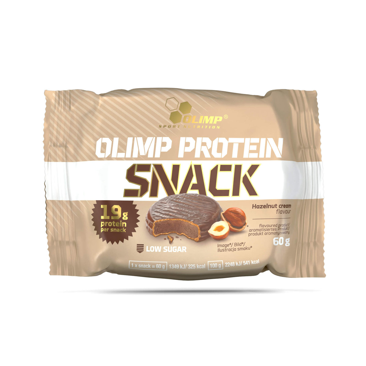 Zdjęcia - Odżywka białkowa Olimp Wafel wysokobiałkowy Protein Snack Hanzelnut Cream, 60g 