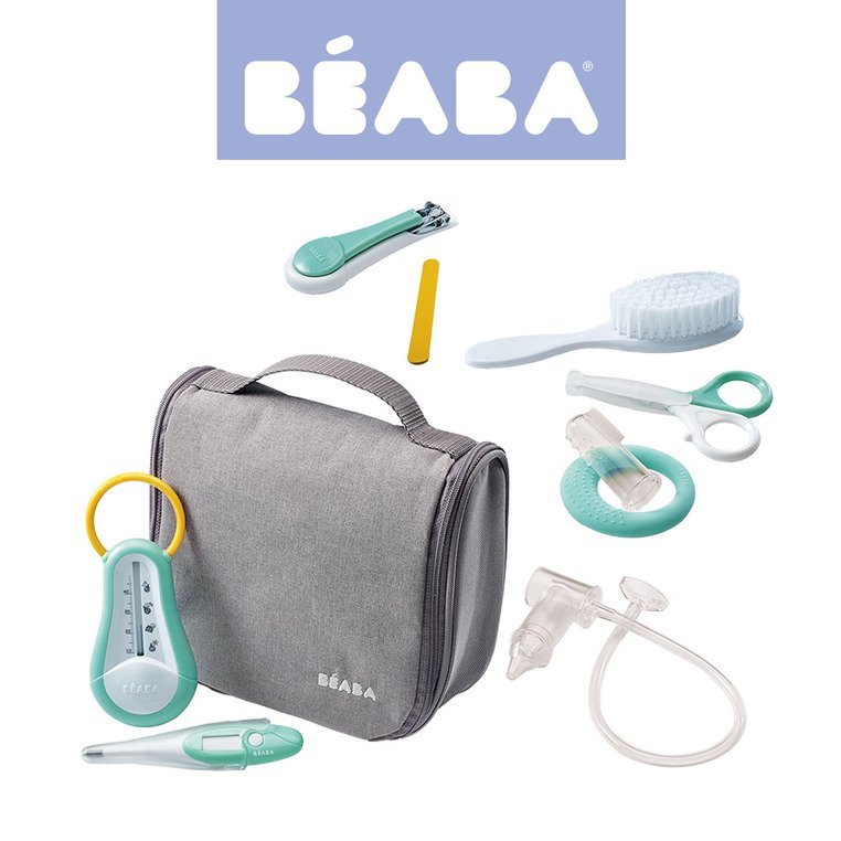 Béaba Béaba: kosmetyczka z 9 akcesoriami Toiletry Pouch (Szary)