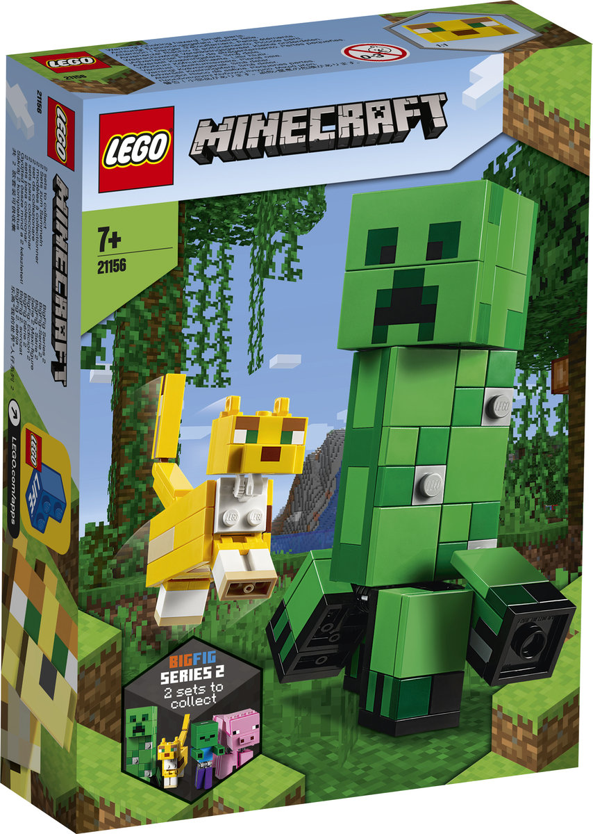 LEGO Minecraft BigFig Creeper i Ocelot 21156