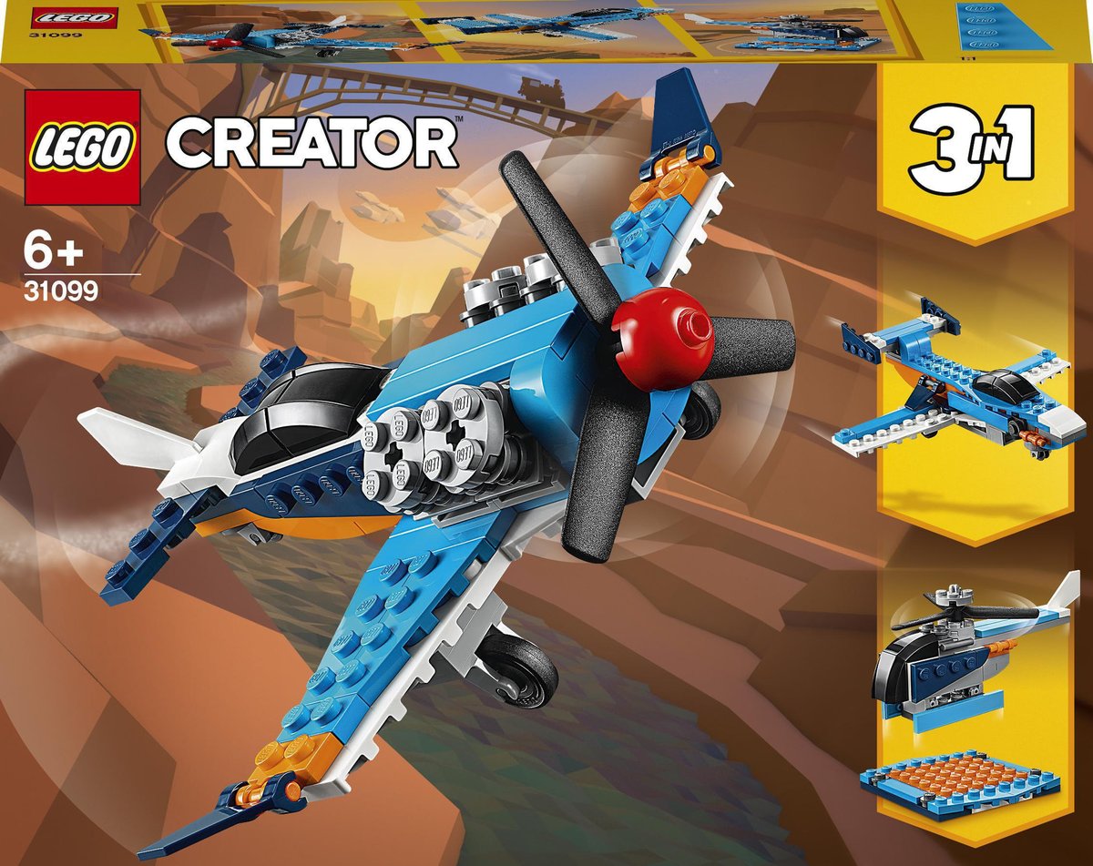 LEGO Creator 3w1 Samolot śmigłowy 31099