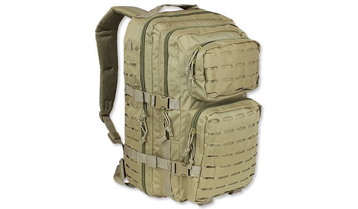 Mil-Tec, Plecak, Large Assault Pack Laser Cut, beżowy, 36L