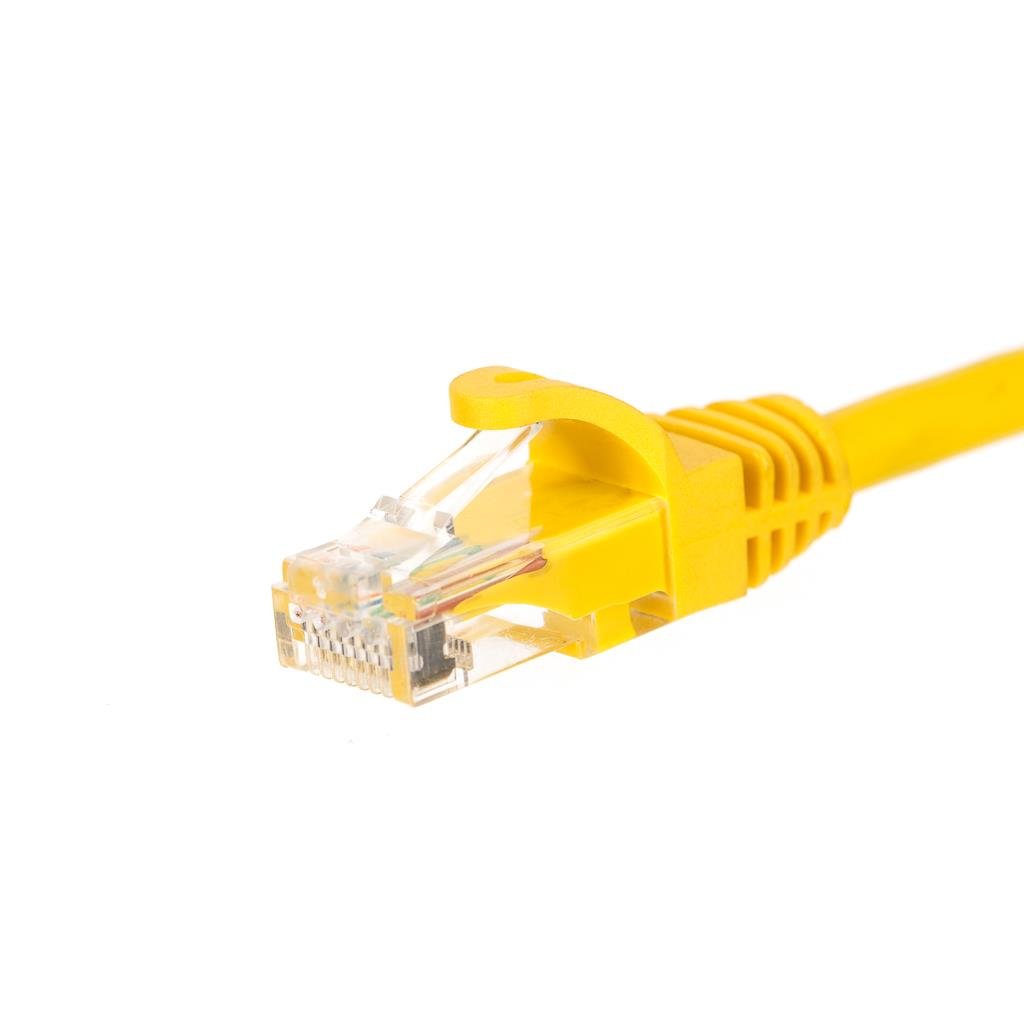 Patchcord RJ45 kat. 5e Utp, 1,5m żółty
