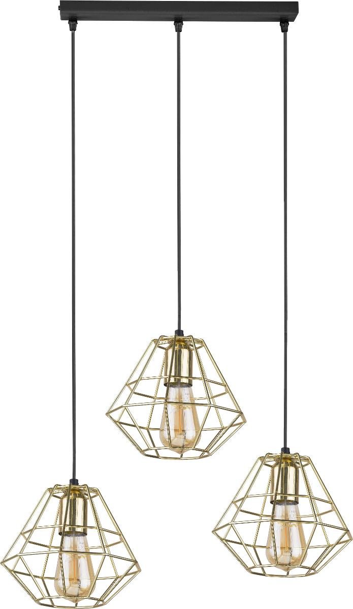 TK Lighting Diamond lampa wisząca 3-punktowa złota 4111