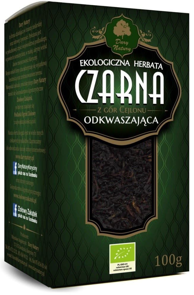 Dary Natury herbata czarna odkwaszająca EKO 100 g