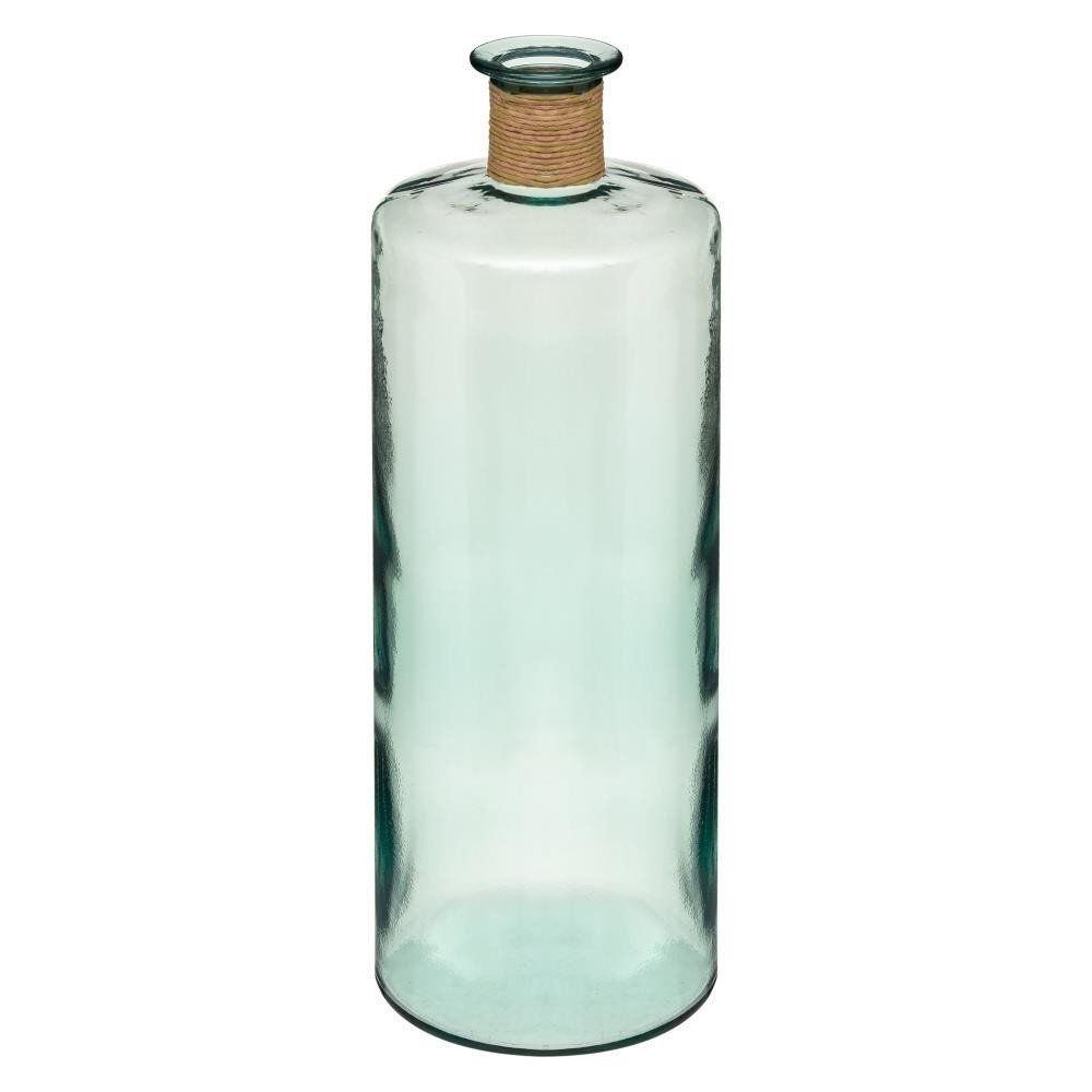 Atmosphera Wazon szklany z recyklingu 75 cm zielony