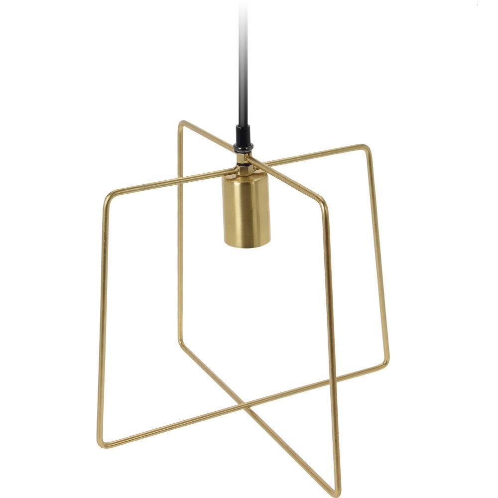 Home Styling Collection Lampa wisząca kwadratowa kolor złoty 29 cm XX8112220