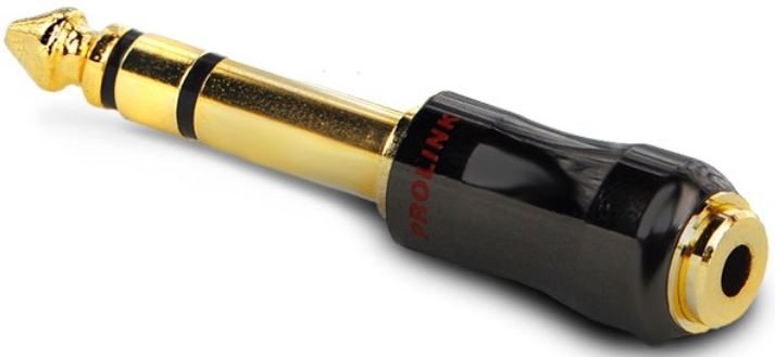Prolink Przejście Wtyk JACK 6.3 STEREO - Gniazdo JACK 3.5 STEREO Premium TAJ012 TAJ012