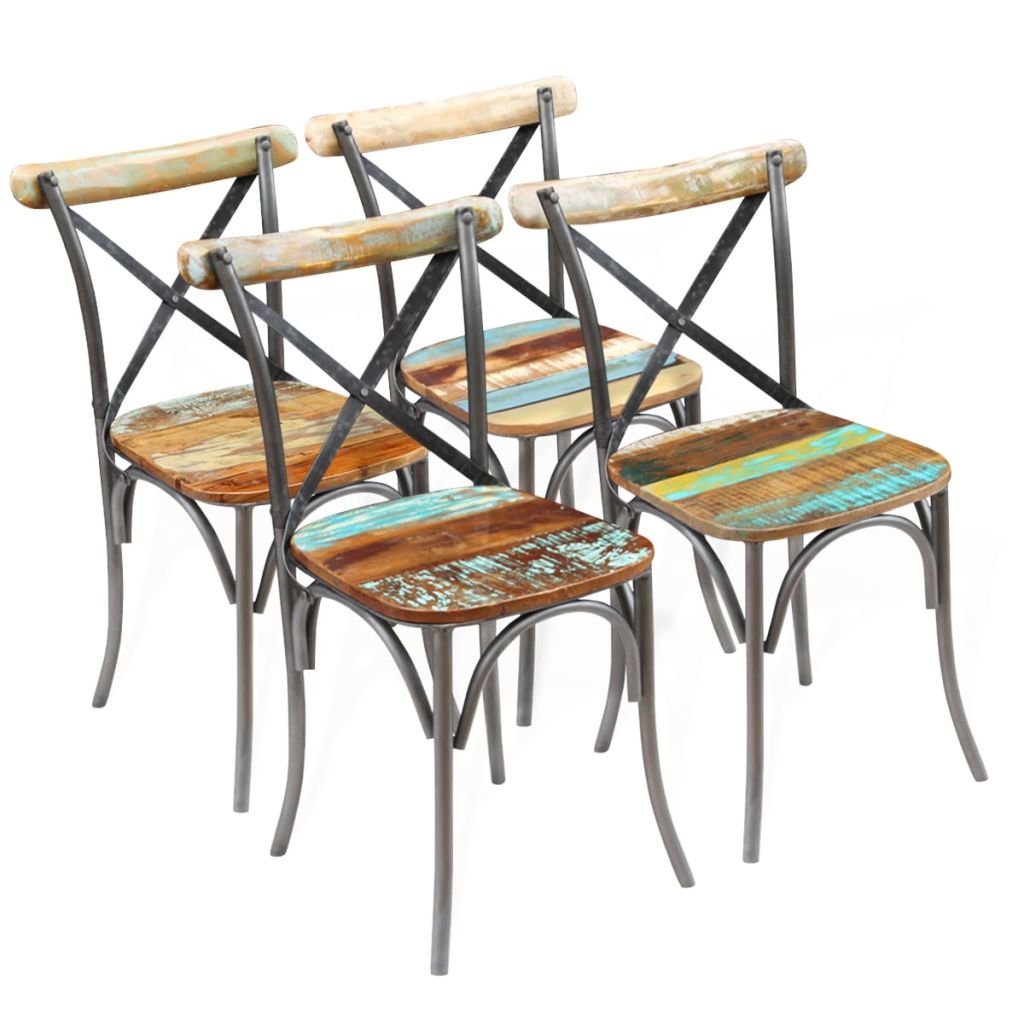 vidaXL Krzesło do jadalni 4 szt drewno z odzysku 51x52x84 cm GXP-678410 8718475552130