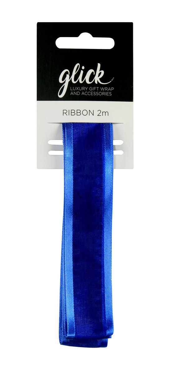 Wstążka ozdobna, indigo, 2 m