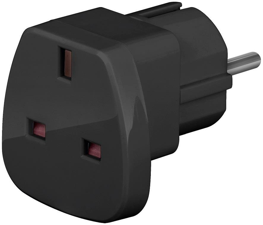 Techly Adapter wtyku zasilania UK czarny KKTCKPEZ0030