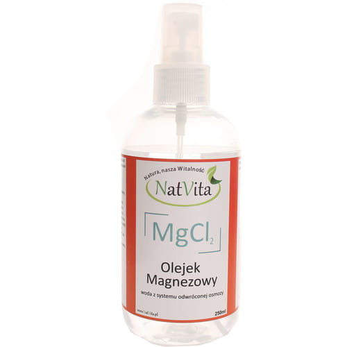 NatVita Olejek Olej Magnezowy Oliwa Magnezowa Chlorek Magnezu 250Ml