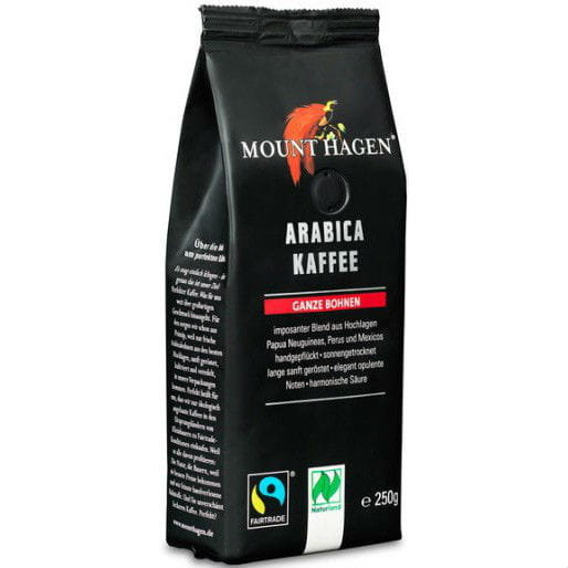 Mount Hagen KAWA ZIARNISTA ARABICA PALONA FAIR TRADE BIO 250 g -