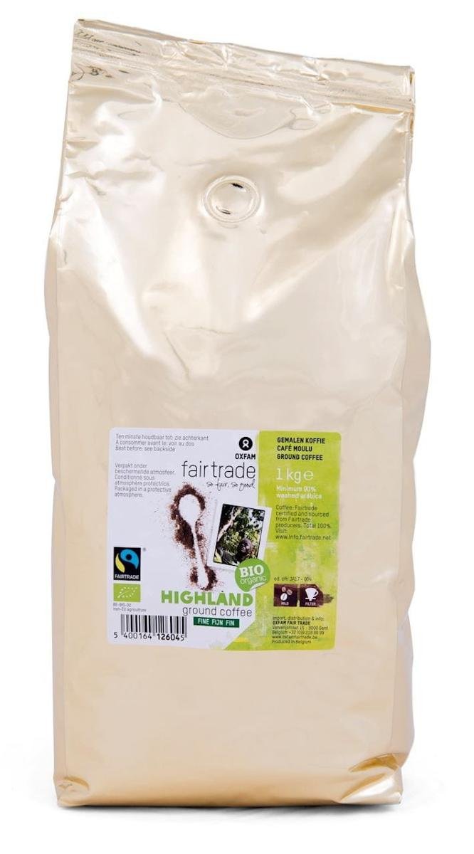 Oxfam Fair Trade (FT) KAWA MIELONA ARABICA/ROBUSTA WYSOKOGÓRSKA FAIR TRADE BIO 1 kg - OXFAM bioplanet-9033