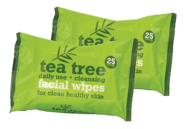 Xpel Tea Tree Cleansing Facial Wipes 25szt W Chusteczki do twarzy do skóry wrażliwej