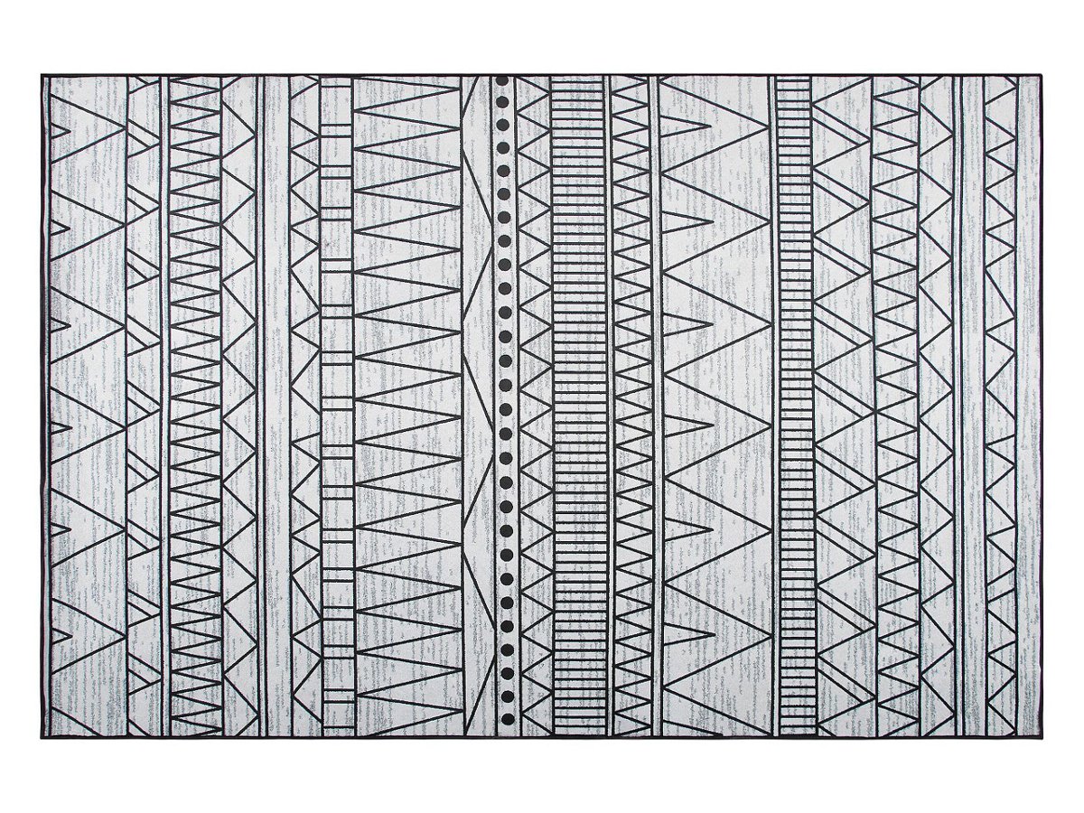 Beliani Dywan czarno-szary 140 x 200 cm KEBAN