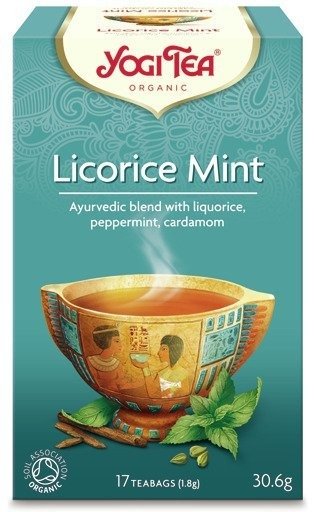 Yogi Tea HERBATKA MIĘTA Z LUKRECJĄ (LICORICE MINT) BIO (17 x 1,8 g)