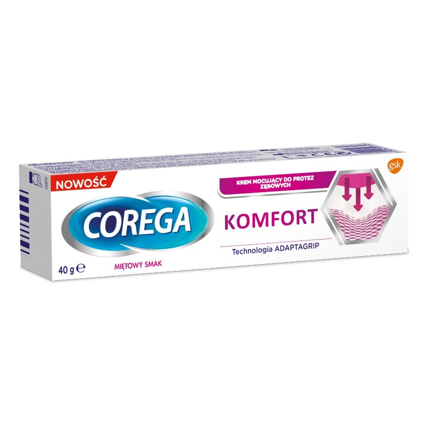 GlaxoSmithKline Corega Komfort Krem mocujący do protez zębowych, 40 g, GSK 9092024