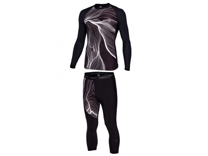 Majesty, Zestaw bielizny technicznej, Shelter Base Layer SET, czarny, rozmiar S