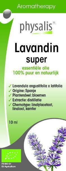 PHYSALIS Olejek eteryczny lavandin super LAWENDA POŚREDNIA BIO 10 ml Physalis 000-EDAC-68525