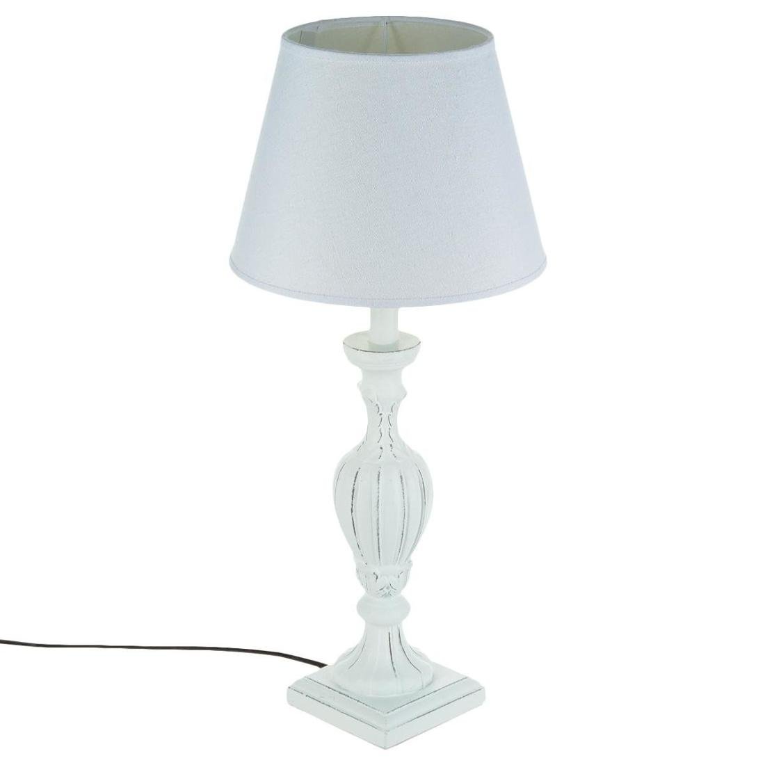 Atmosphera Lampa stołowa PATINE BLANC z abażurem 55 cm B01CIBCZZG