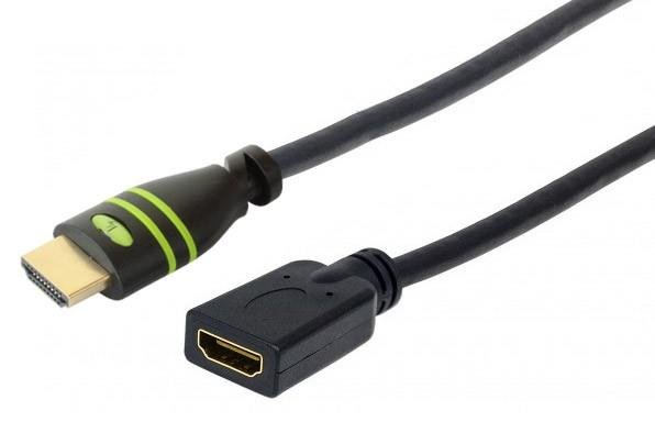 Techly Kabel Przedłużający HDMI/HDMI M/F Ethernet 0.2m 4K60Hz ICOC HDMI2-4-EXT002