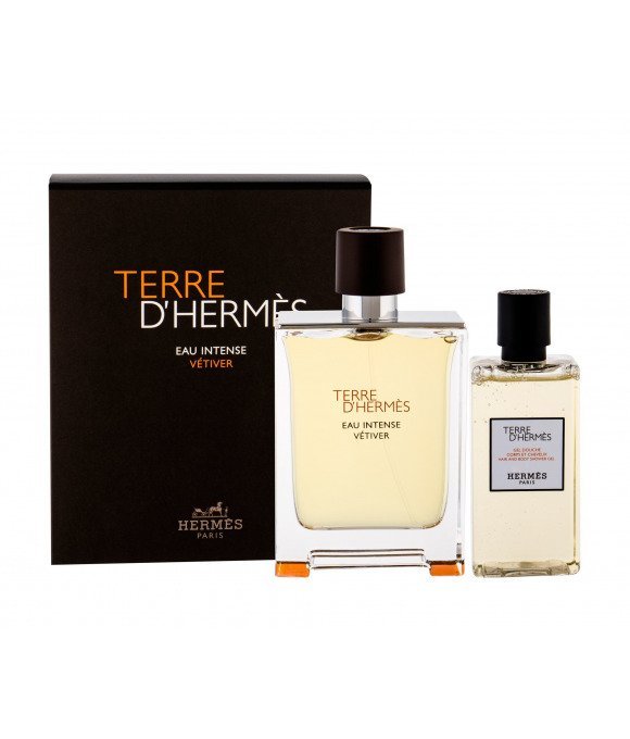 Hermes Terre D´Herms Eau Intense Vétiver zestaw Edp 100 ml + Żel pod prysznic dla mężczyzn