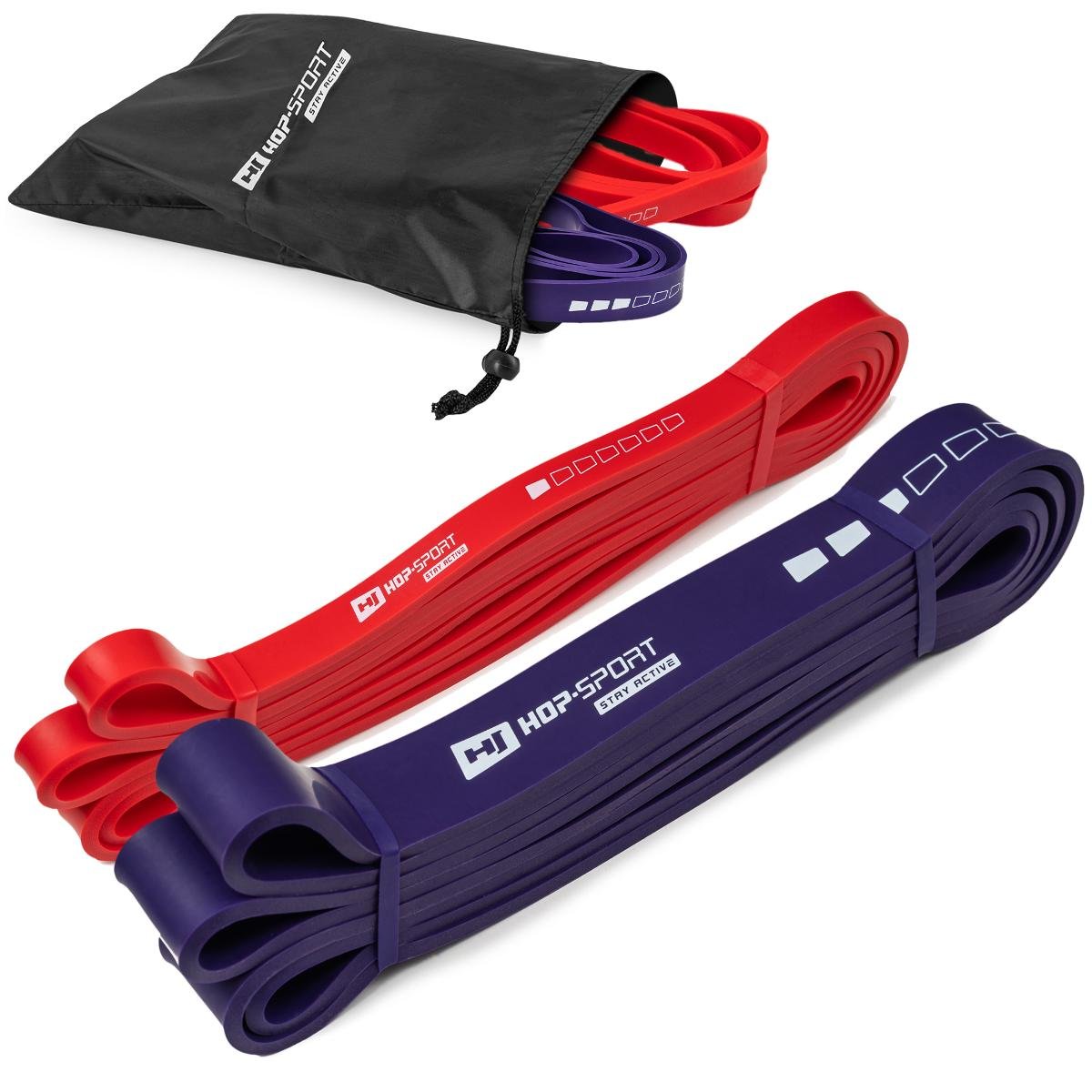 POWER BAND Zestaw 2 gum oporowych taśma 7-39 kg