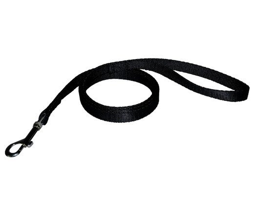 Chaba Smycz taśmowa kolor czarny 20mm 130cm