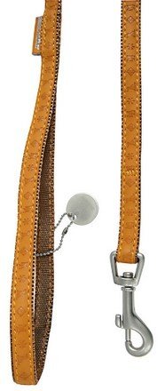 Zolux Mac Leather smycz dla psa 10mm x 1.2m, żółty, ekoskóra