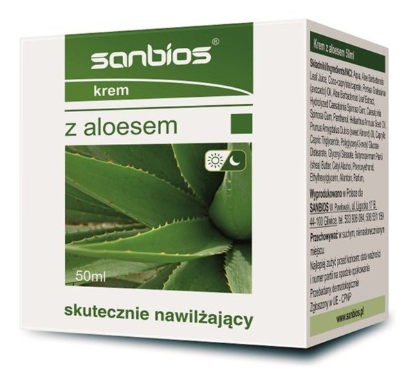 SANBIOS SANBIOS Krem z aloesem 50ml 21SANKREAM