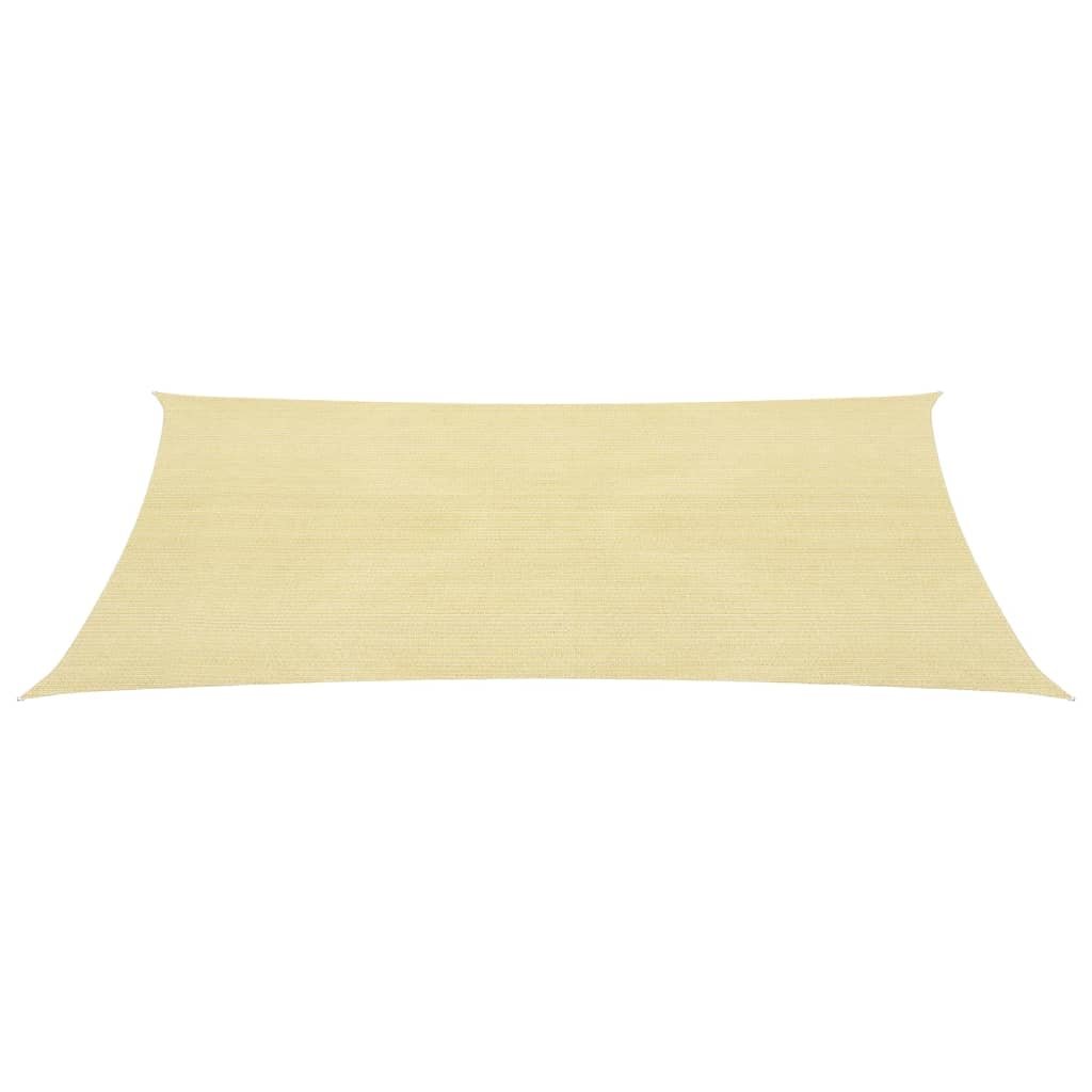 vidaXL vidaXL Żagiel przeciwsłoneczny/Markiza 3,6x3,6 m, kwadrat, HDPE beżowy