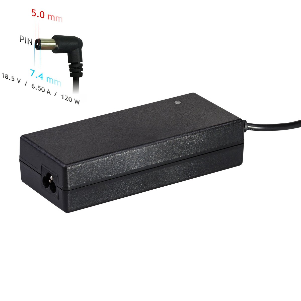Akyga Zasilacz Akyga do notebooka AK-ND-46 18,5V 6,5A 120W 7.4 5.0+pin AK-ND-46