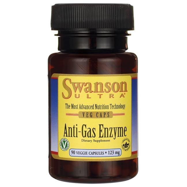 SWANSON Anti-Gas Enzyme 123 mg 90 kapsułek SWU527