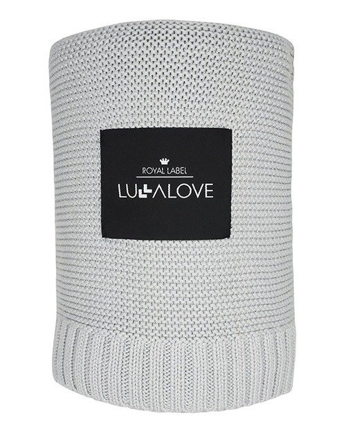 Bambusowy kocyk glamour gray, szary 80x100 cm Lullalove