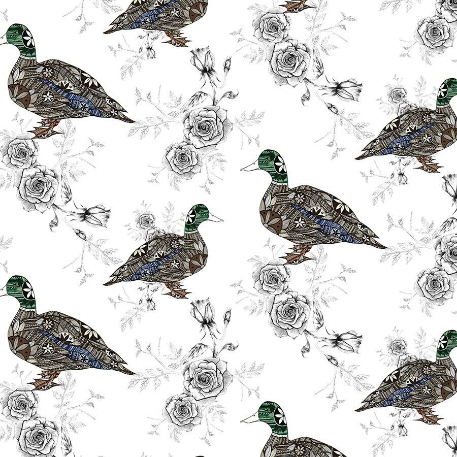 Clear Creations Karnet kwadrat CL0403 Etniczne kaczki