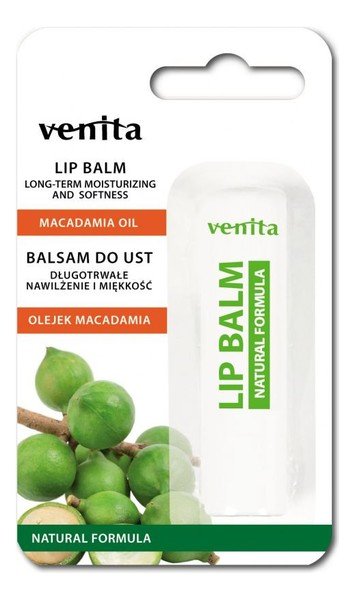 Venita Balsam do ust Olej makadamia - Lip Balm Macadamia Oil Balsam do ust Olej makadamia - Lip Balm Macadamia Oil