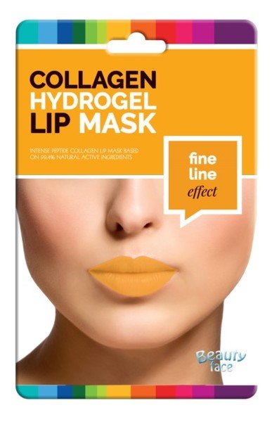 Beauty Face Beauty Face Collagen Hydrogel Lip Mask przeciwzmarszczkowa kolagenowa maska na usta ze złotem