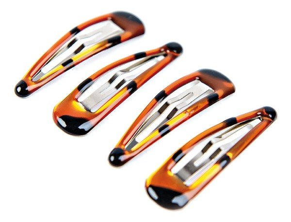 Donegal, spinka automatyczna do włosów Click Clack, 4 szt.